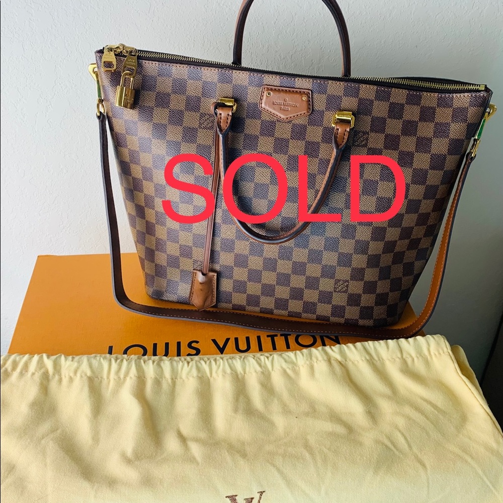 Louis Vuitton Damier Ebene Belmont Shoulder Bag